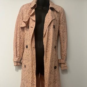 NWT EMBROIDERED TRENCH COAT